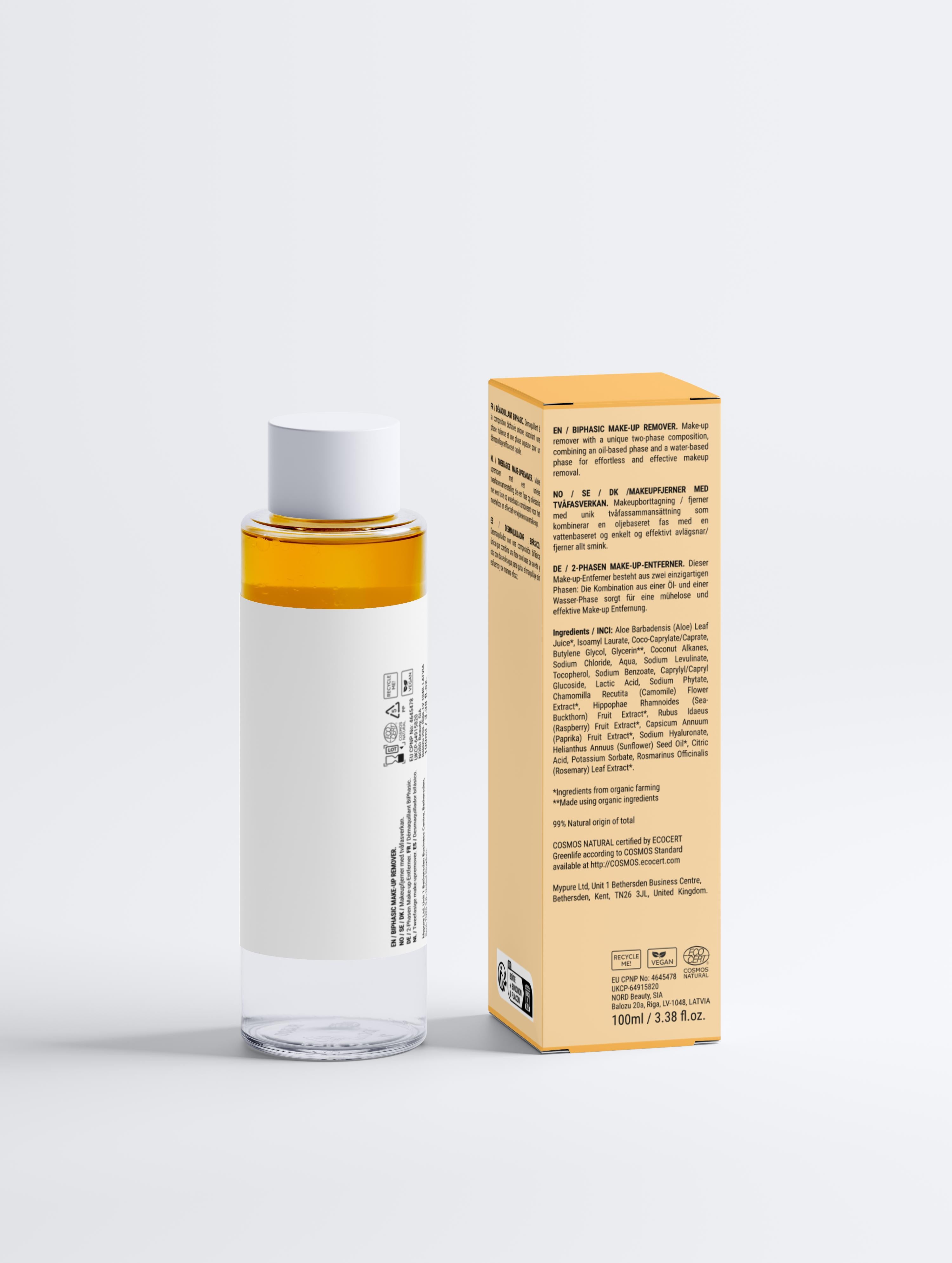 BiPhasic make-up remover, fragrance free